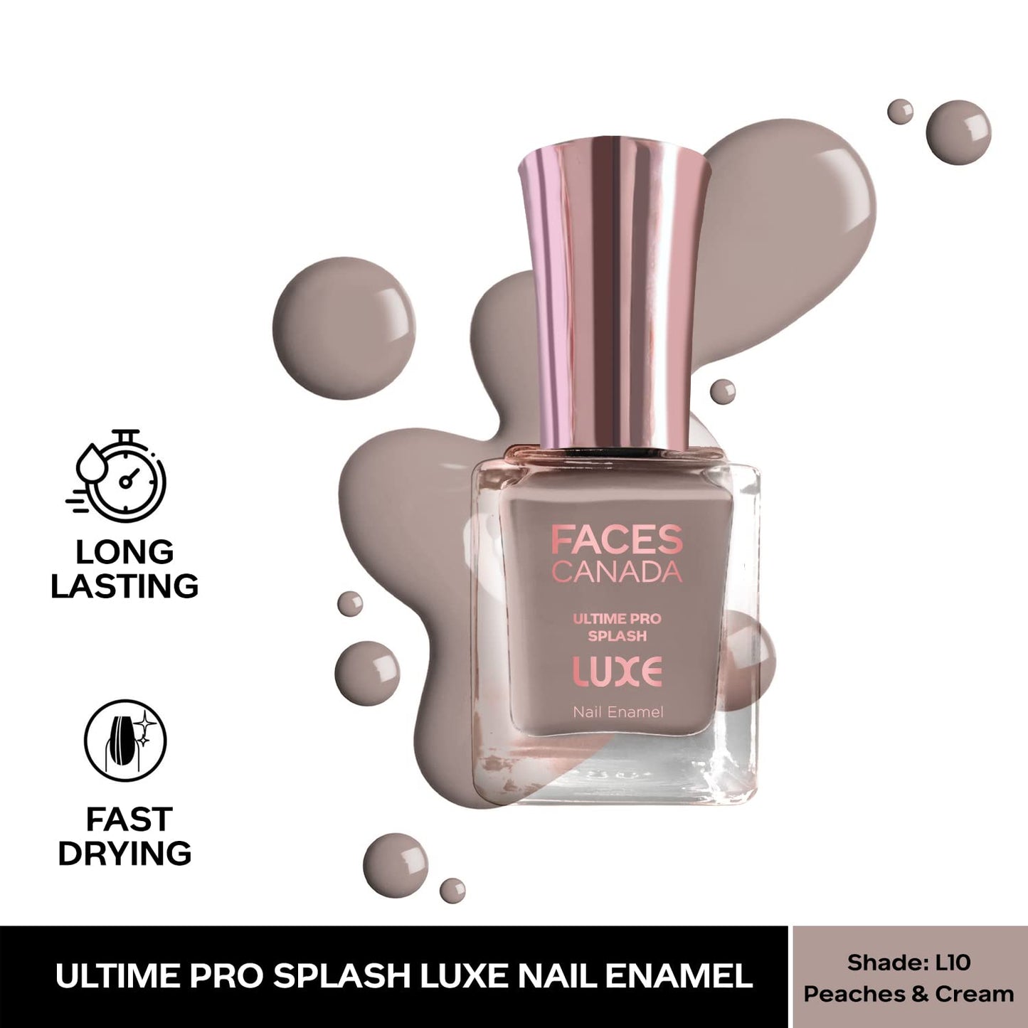 FACES NAIL PAINT L10 PEACHES & CREAM 12ML