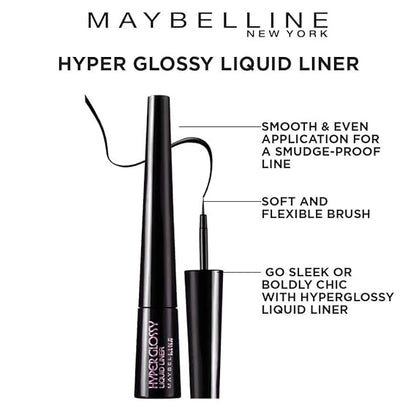 MAYBELLINE EYELINER HG LIQUID BLACK 3 G