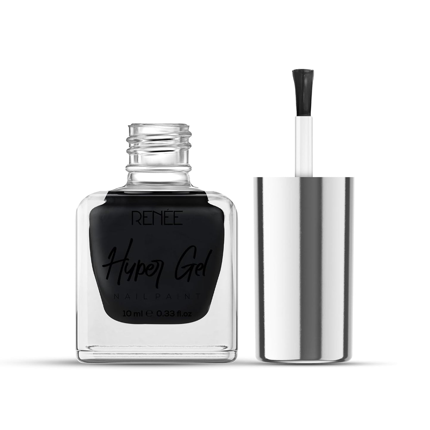 RENEE HYPER GEL NAIL PAINT ONYX BLACK 10ML