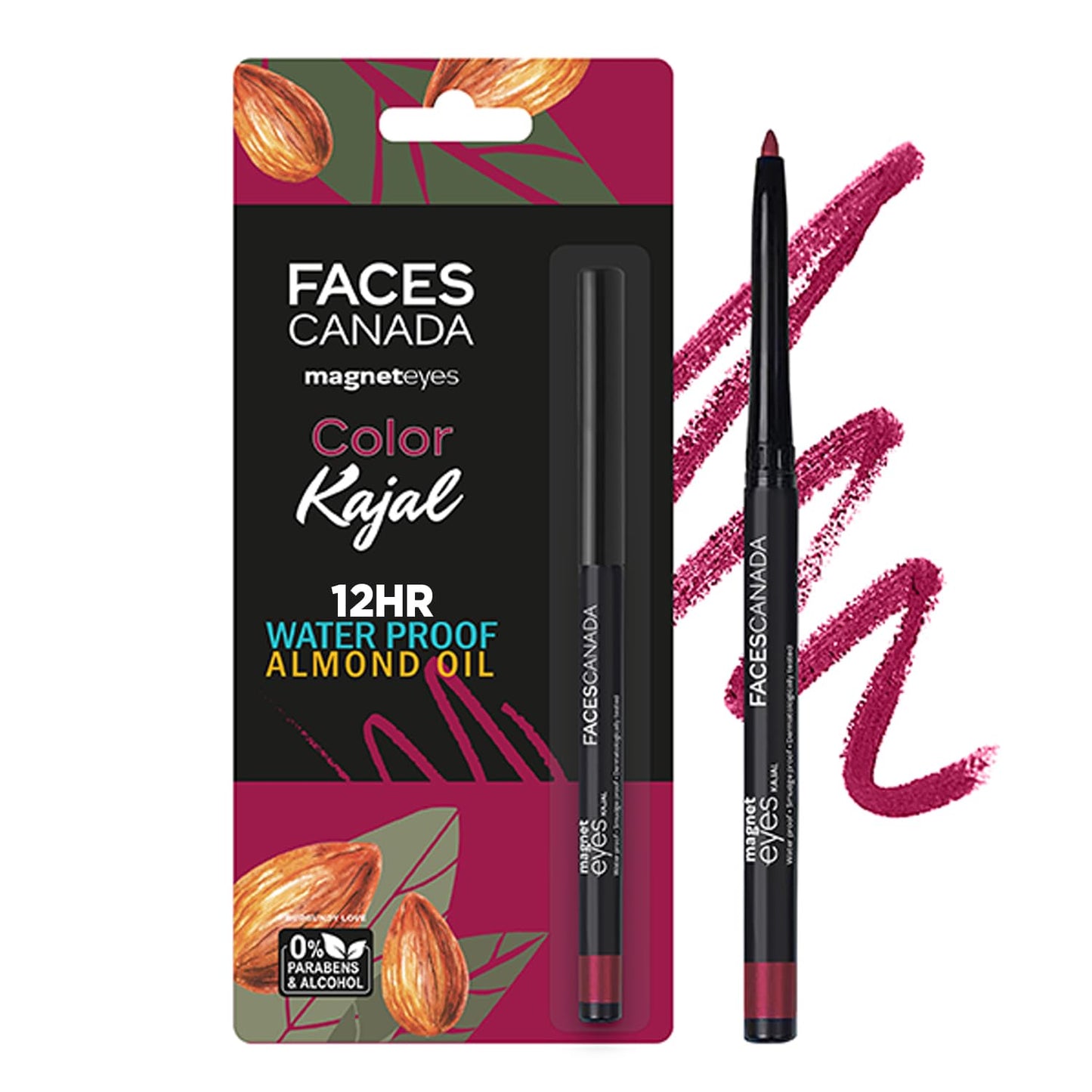 FACES MAGNETEYES COLOR KAJAL BURGANDY