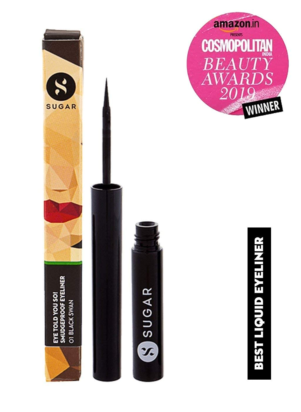 SUGAR EYELINER SMUDGEPROOF 01 BLACK SWAN 1.7 ML