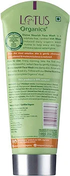 LOTUS ORGANICS DIVINE NOURISH FACE WASH 100ML