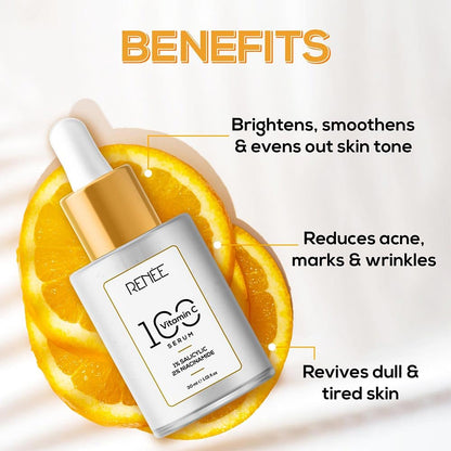 RENEE 100 VITAMIN-C SERUM 1% SALICYLIC 2% NIACINAMIDE 30ML