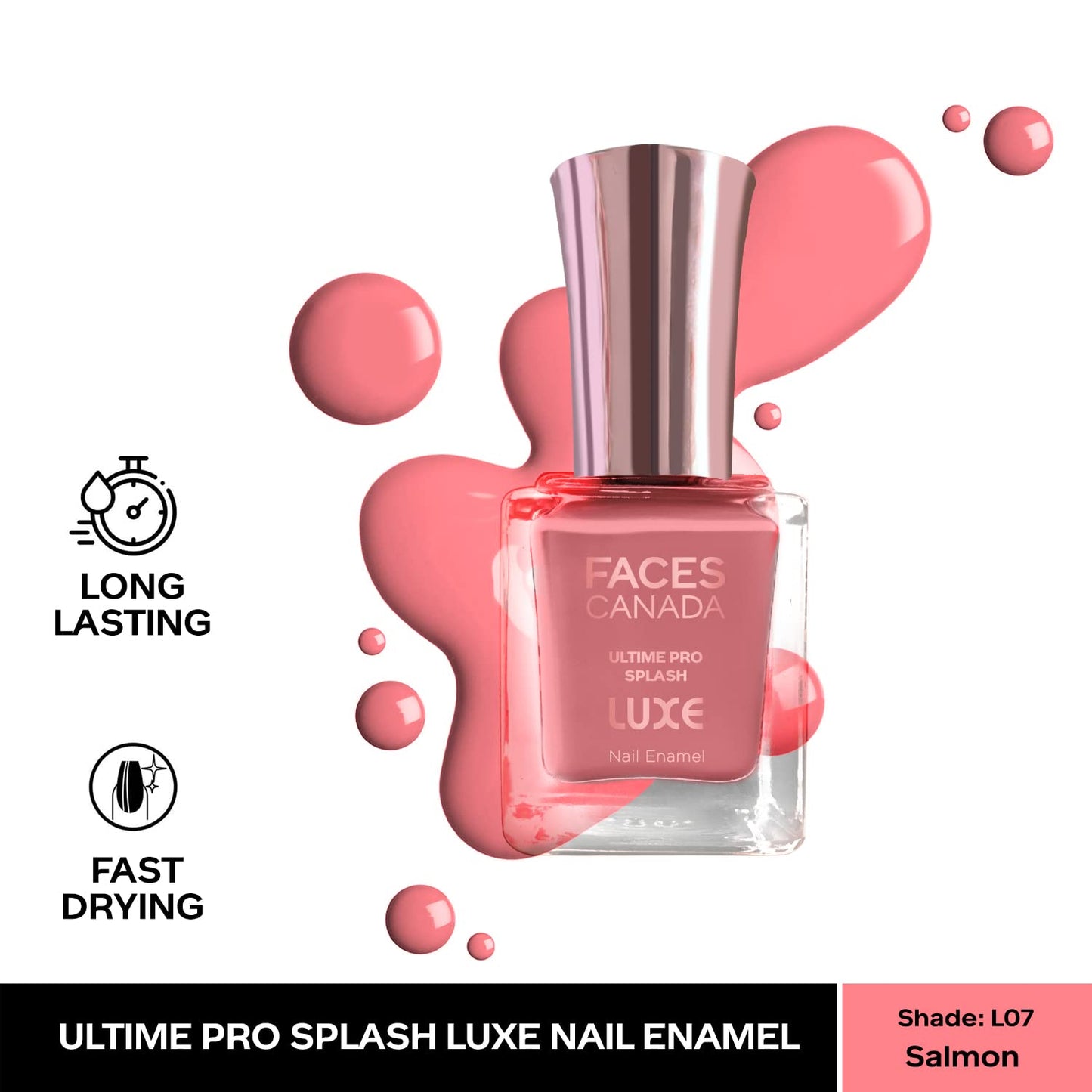 FACES NAIL PAINT L07 SALMON 12ML