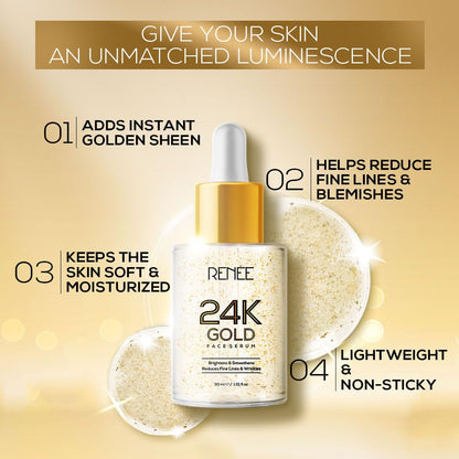 RENEE 24K GOLD FACE SERUM 30ML