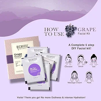 RICHFEEL GRAPE FACIAL KIT 30G