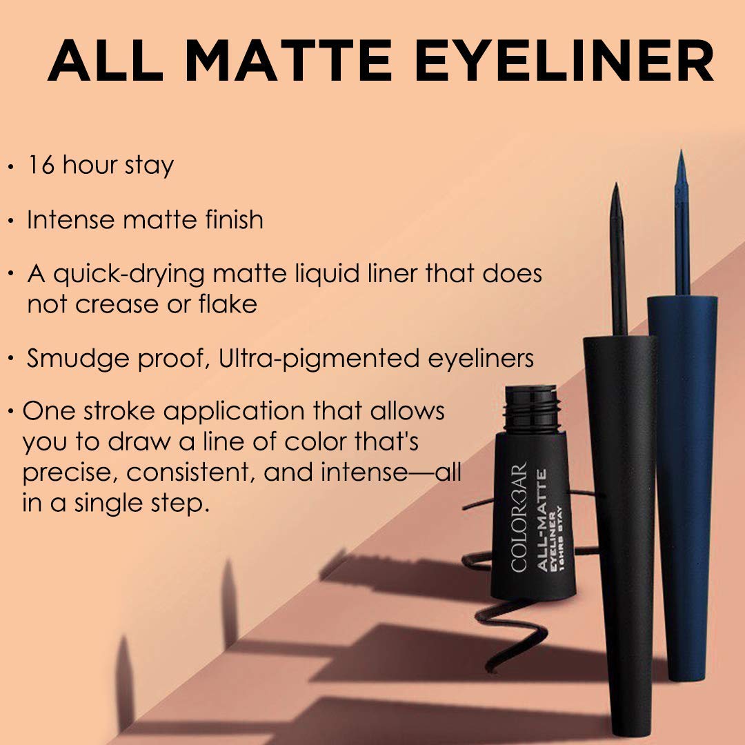 COLORBAR EYELINER ALL- MATTE 001 MATTE BLACK 2.5 ML