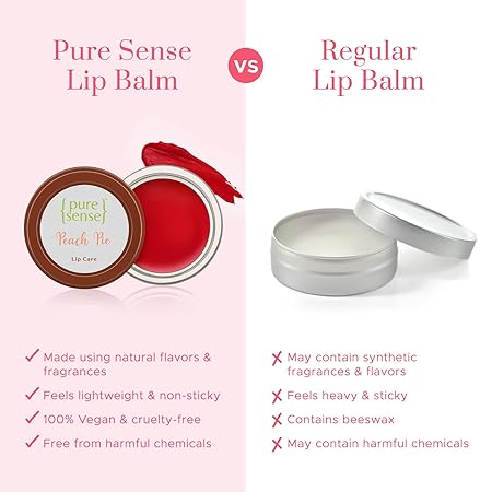 PURE SENSE LIP BALM PEACH PIE