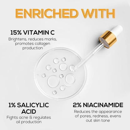 RENEE 100 VITAMIN-C SERUM 1% SALICYLIC 2% NIACINAMIDE 30ML