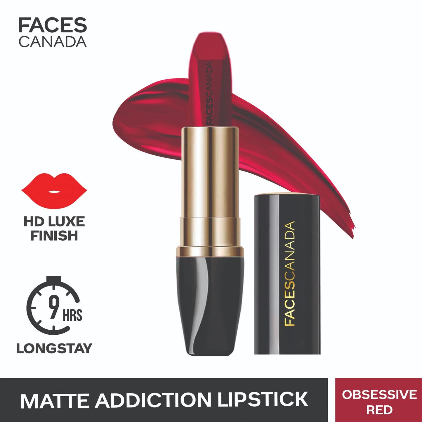 FACES LIPSTICK MAL 07 OBSESSIVE RED