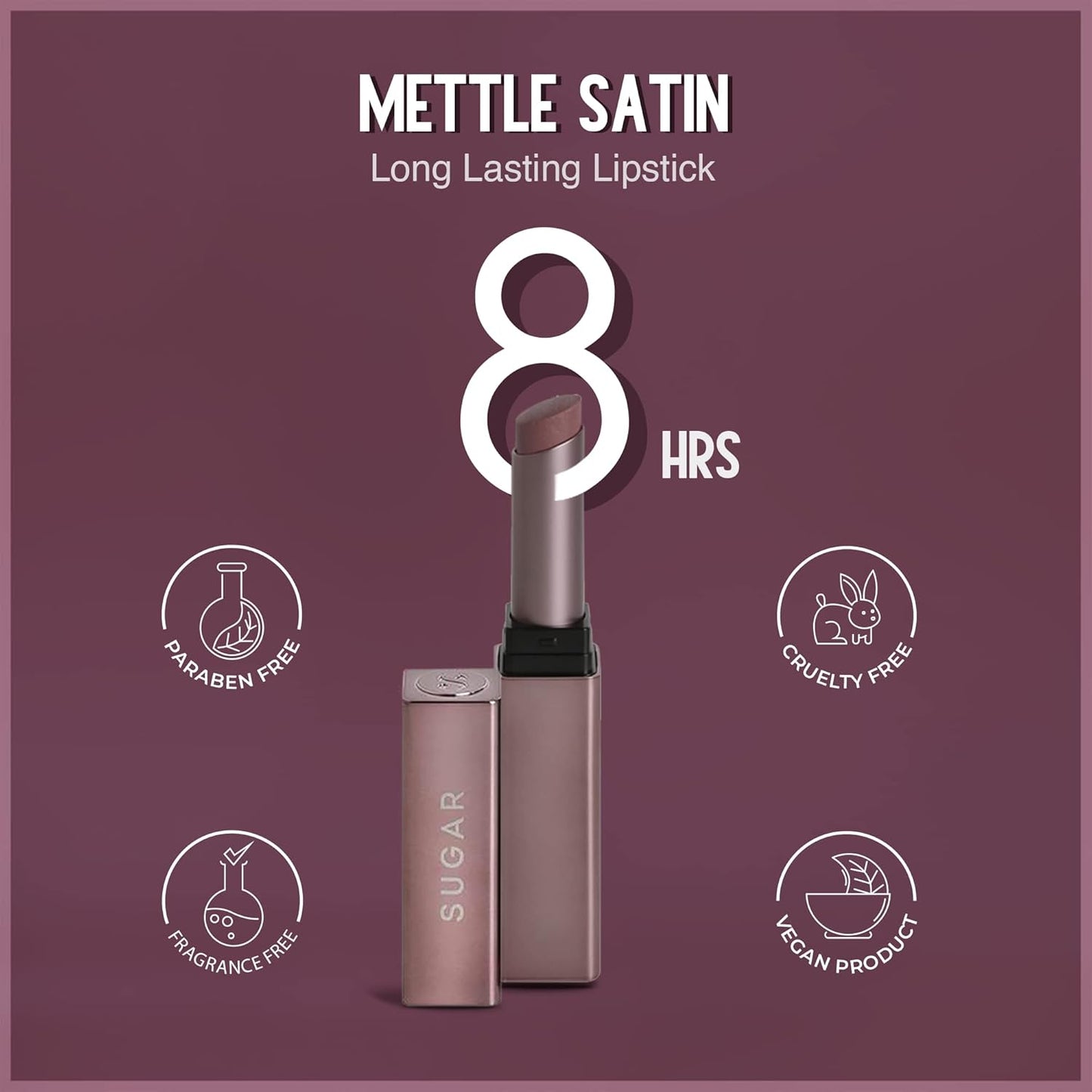 SUGAR LIPSTICK METTLE SATIN 07 GABRIELLA 2.2 G