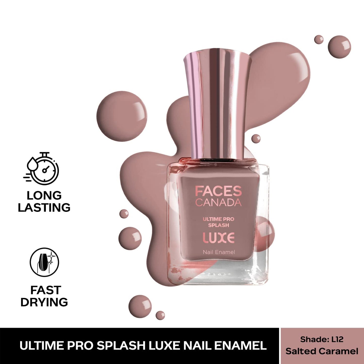 FACES NAIL PAINT L12 SALTED CARAMEL 12ML