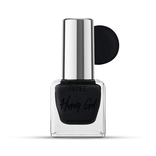 RENEE HYPER GEL NAIL PAINT ONYX BLACK 10ML