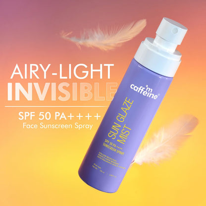MCAFFEINE SUNSCREEN SPRAY SUN GAZE MIST SPF 50PA++++ 100ML