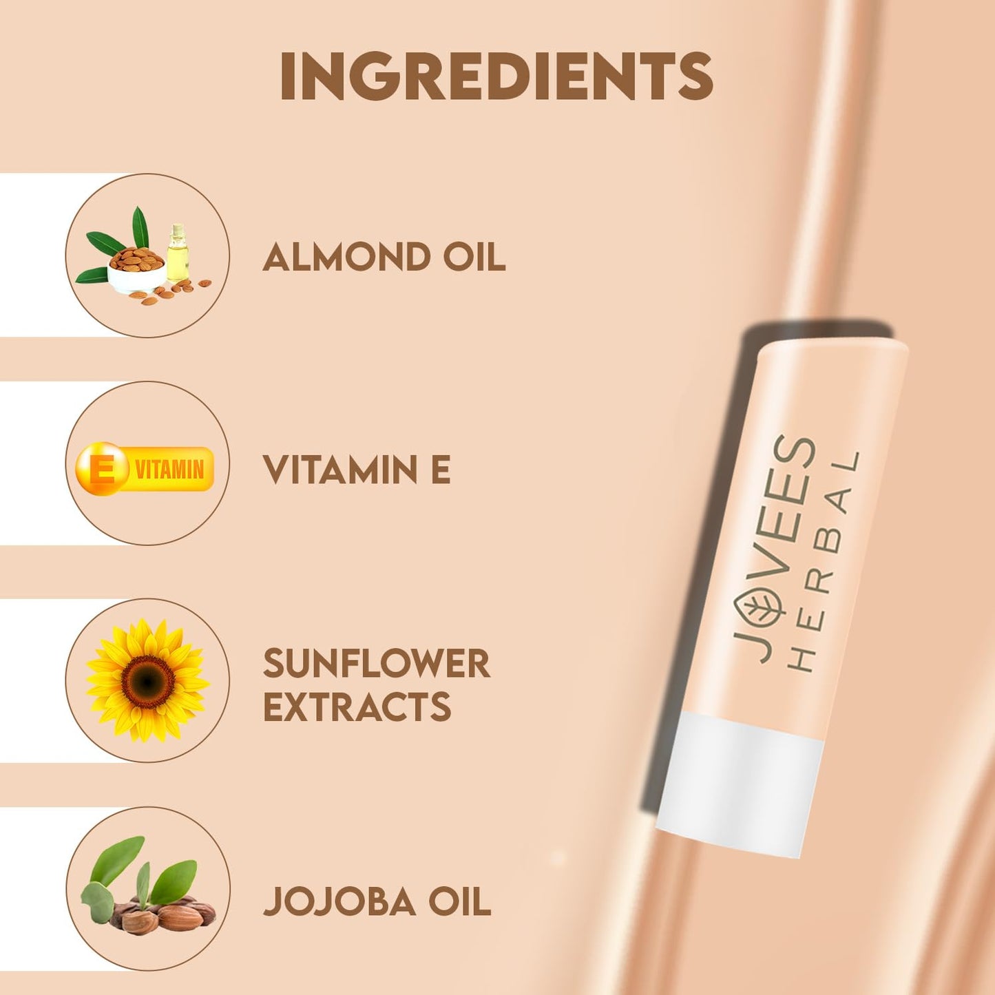 JOVEES VITAMIN E LIP BALM 5GM