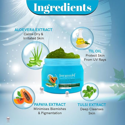 ARYANVEDA ALOEVERA PAPAYA SCRUB 400GM