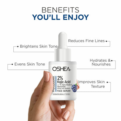 OSHEA PHYTO DERMA 2% KOJIC ACID FACE SERUM 30ML