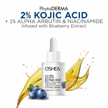 OSHEA PHYTO DERMA 2% KOJIC ACID FACE SERUM 30ML