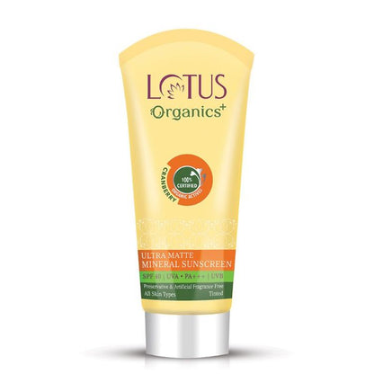 LOTUS ORGANICS ULTRA MATTE MINRAL SUNSCREEN SPF 40 50GM