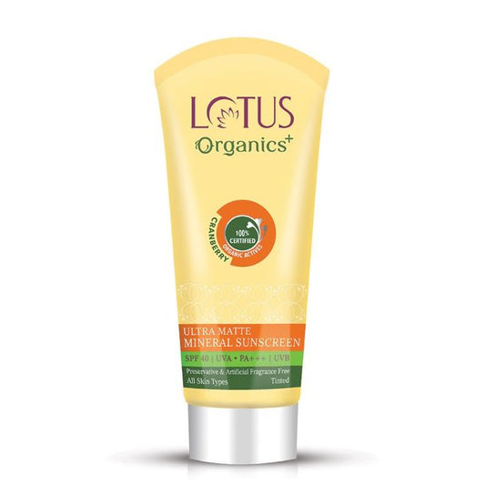 LOTUS ORGANICS ULTRA MATTE MINRAL SUNSCREEN SPF 40 50GM