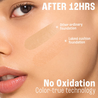 LAKME 9TO5 HYA BEACH EDIT CUSHION FOUNDATION SPF 40 N200 NEUTRAL NUDE 12G