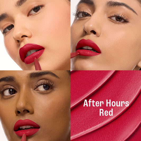 LAKME 9TO5 HYA BEACH EDIT SPF 30 LIPSTICK +LINER AFTER HOURS RED