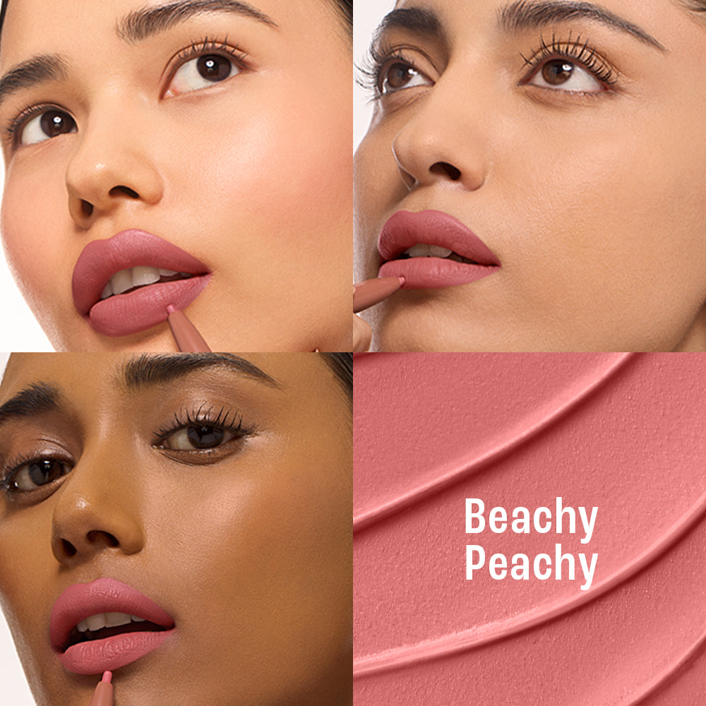 LAKME 9TO5 HYA BEACH EDIT SPF 30 LIPSTICK + LINER BEACHY NUDE