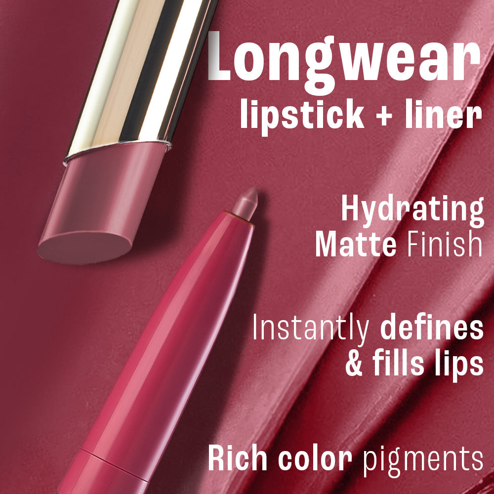 LAKME 9TO5 HYA BEACH EDIT SPF 30 LIPSTICK + LINER PRO PINK