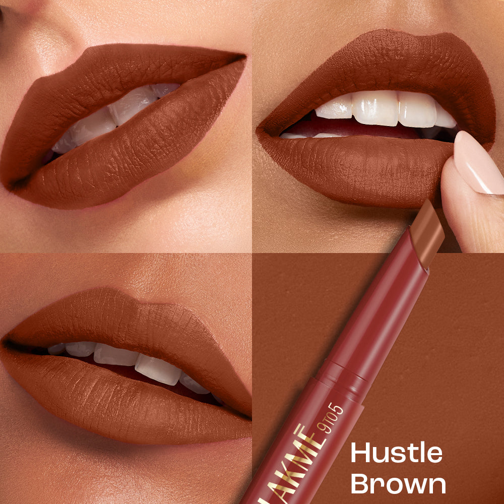 LAKME 9TO5 FOREVER MATTE LIP CRAYON BALANCE BROWN 1.1G