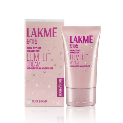 LAKME 9TO5 LUMI LIT CREAM SILVER SHIMMER 60G