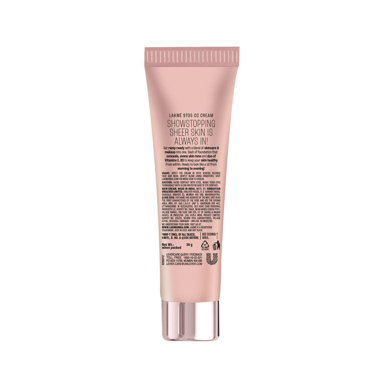 LAKME 9TO5 CC CREAM 01 BEIGE 30G