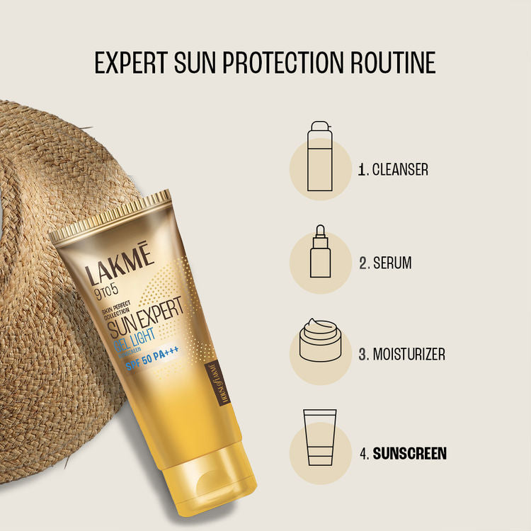 LAKME 9TO5 SUN EXPERT LIGHT WEIGHT GEL SPF 50 PA+++ 100G