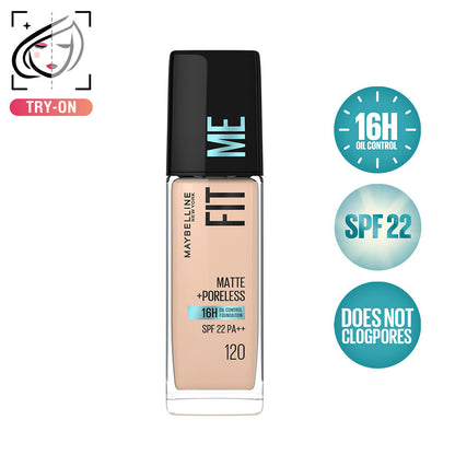 MAYBELLINE FOUNDATION FITME PUMP 120 30 ML