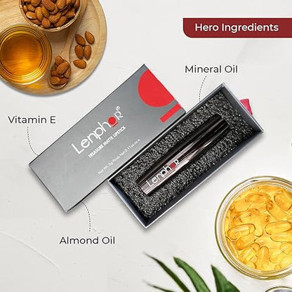 LENPHOR LIPSTICK TREASURE MATTE 21 CLARET RED