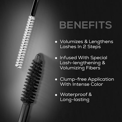RENEE FULL VOLUME 2-IN-1 MASCARA WATERPROOF INSTANT LASH LIFT 3ML