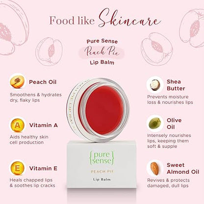 PURE SENSE LIP BALM PEACH PIE