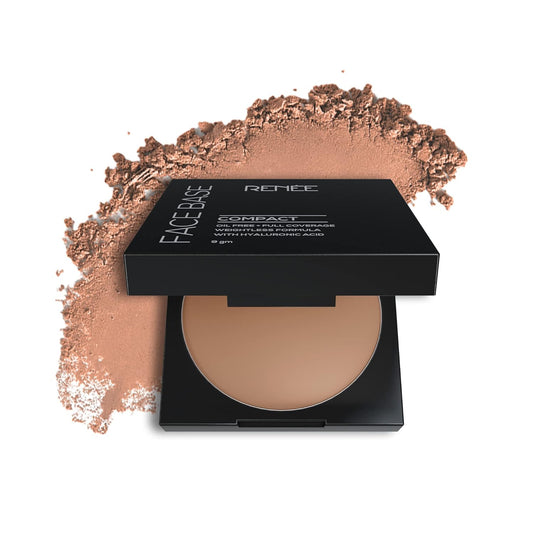 RENEE FACE BASE COMPACT ALMOND BEIGE 9G