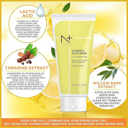 NANDINI N PLUS VITAMIN C FACE WASH 100ML