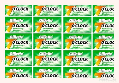 GILLETTE 7 O CLOCK GREEN 10 BLADES