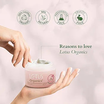 LOTUS ORGANICS PRECIOUS BRIGHTENING CREAM SPF 20 30GM