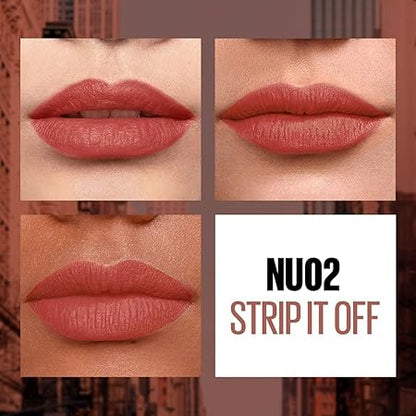 MAYBELLINE LIPSTICK CS NU02 STRIP IT OFF