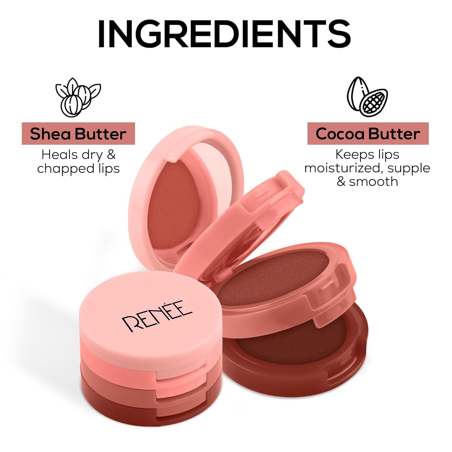 RENEE GLAM STACK NUDE LIP & CHEEK TINT 4.5G