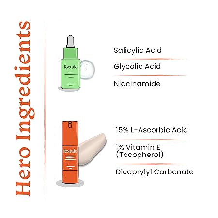 FOXTALE SMOOTH  SAILING AHA BHA EXFOLIATING SERUM 30ML