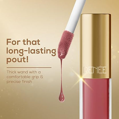 RENEE H2O HYDRATING GLOSSY LIQUID LIPSTICK CHESTNUT DROPS