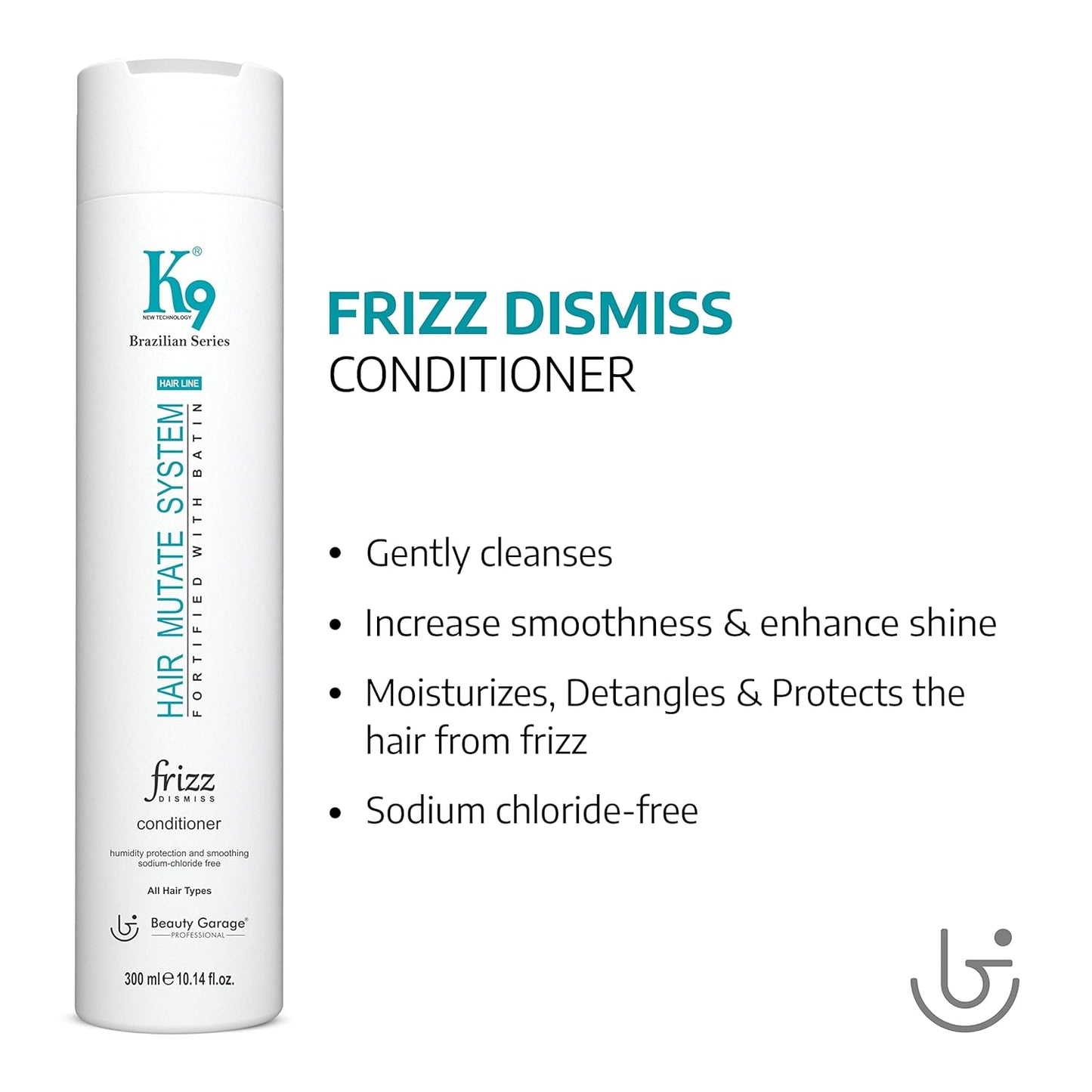 BEAUTY GARAGE K9 FRIZZ CONDITIONER 300ML