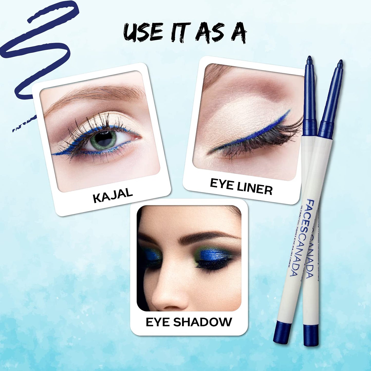 FACES ULTIME PRO TWIST EYE KAJAL 05 AZURE