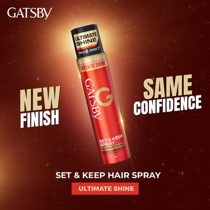 GATSBY HAIR SPRAY ULTIMATE SHINE 250ML