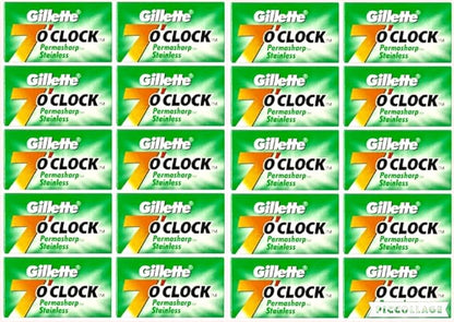 GILLETTE 7 O CLOCK GREEN 10 BLADES