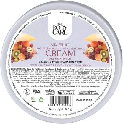 बॉडी केयर मिक्स फ्रूट क्रीम 100 ग्राम