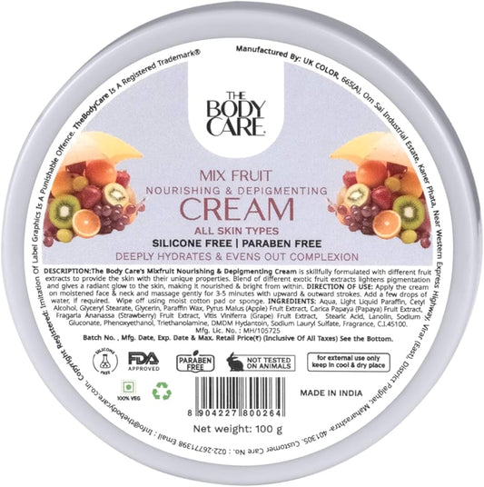 बॉडी केयर मिक्स फ्रूट क्रीम 100 ग्राम